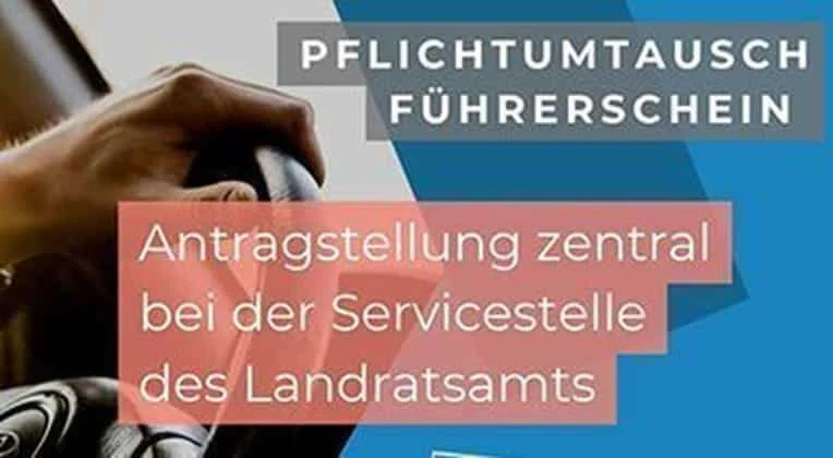 Pflichtumtausch von Führerscheinen: Antragstellung zentral über die Servicestelle