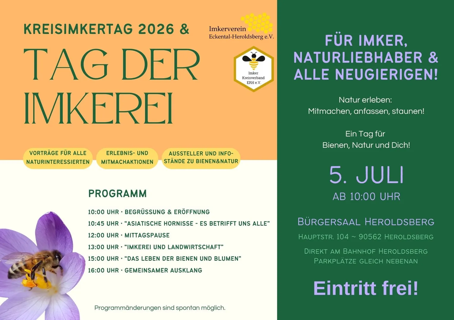 Kreisimkertag / Tag der deutschen Imkerei 2026