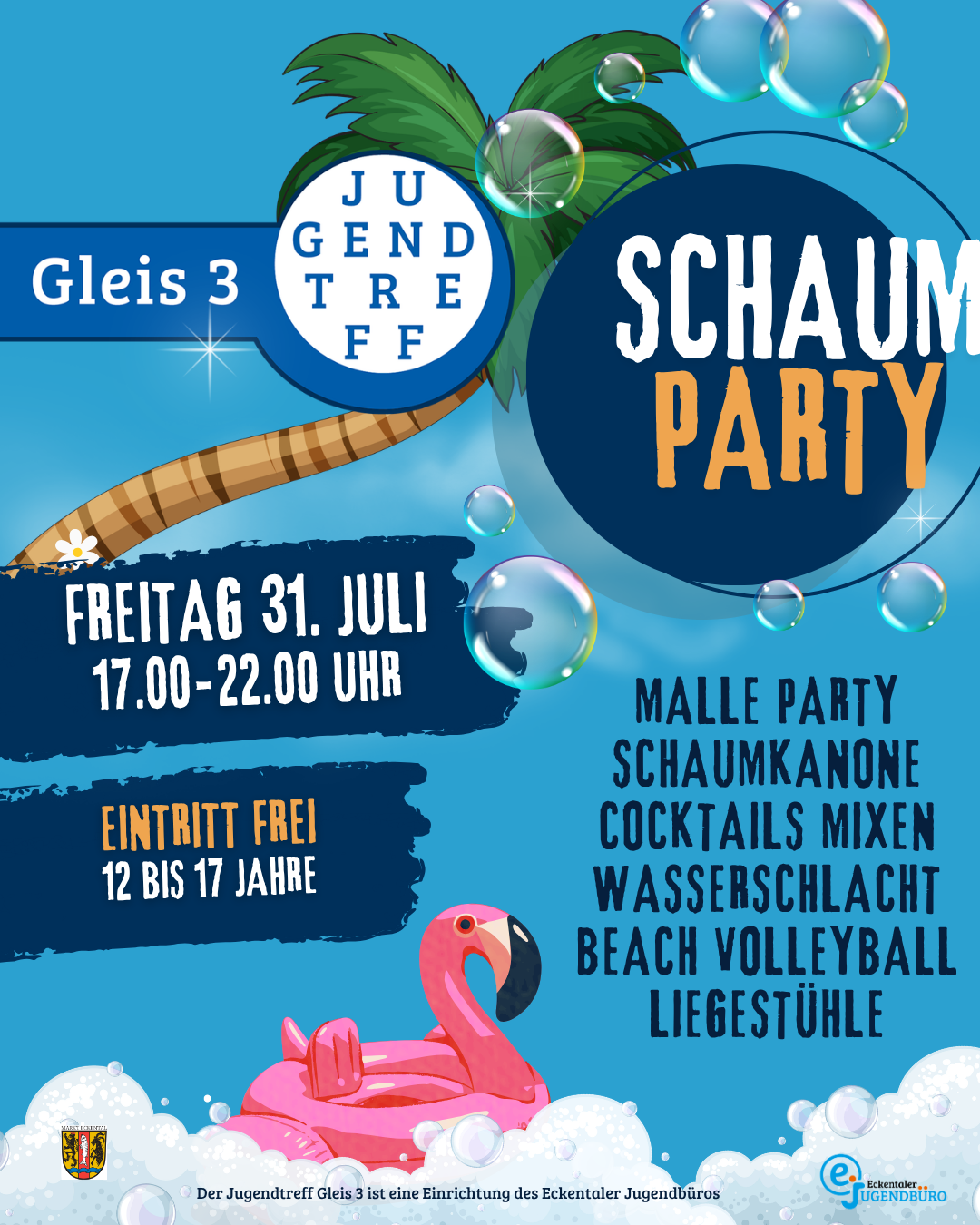 Schaumparty zum Ferienstart