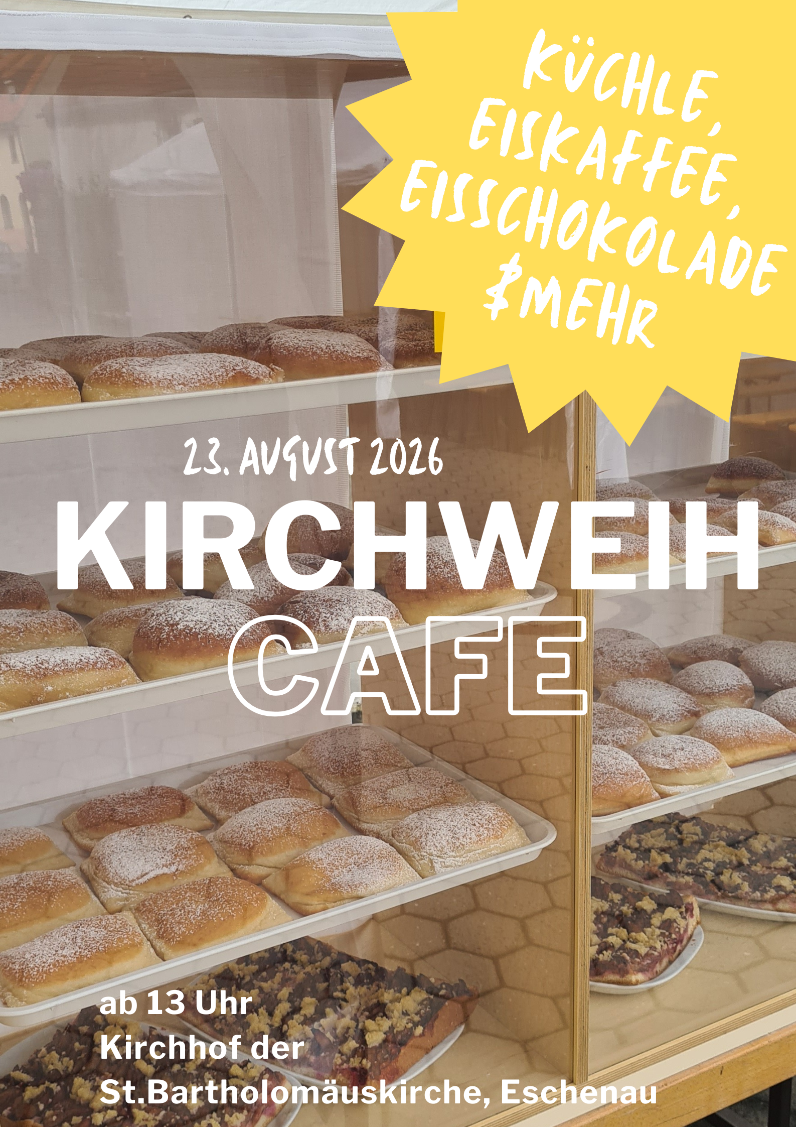 Herzliche Einladung zum Kirchweih Café an der St. Bartholomäuskirche in Eschenau