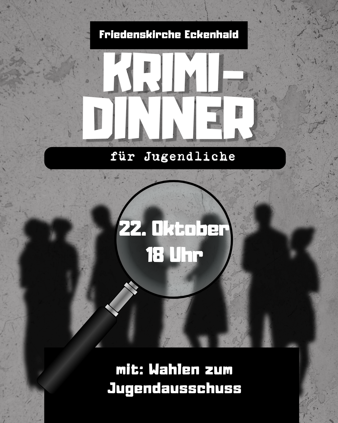 Krimidinner für Jugendliche