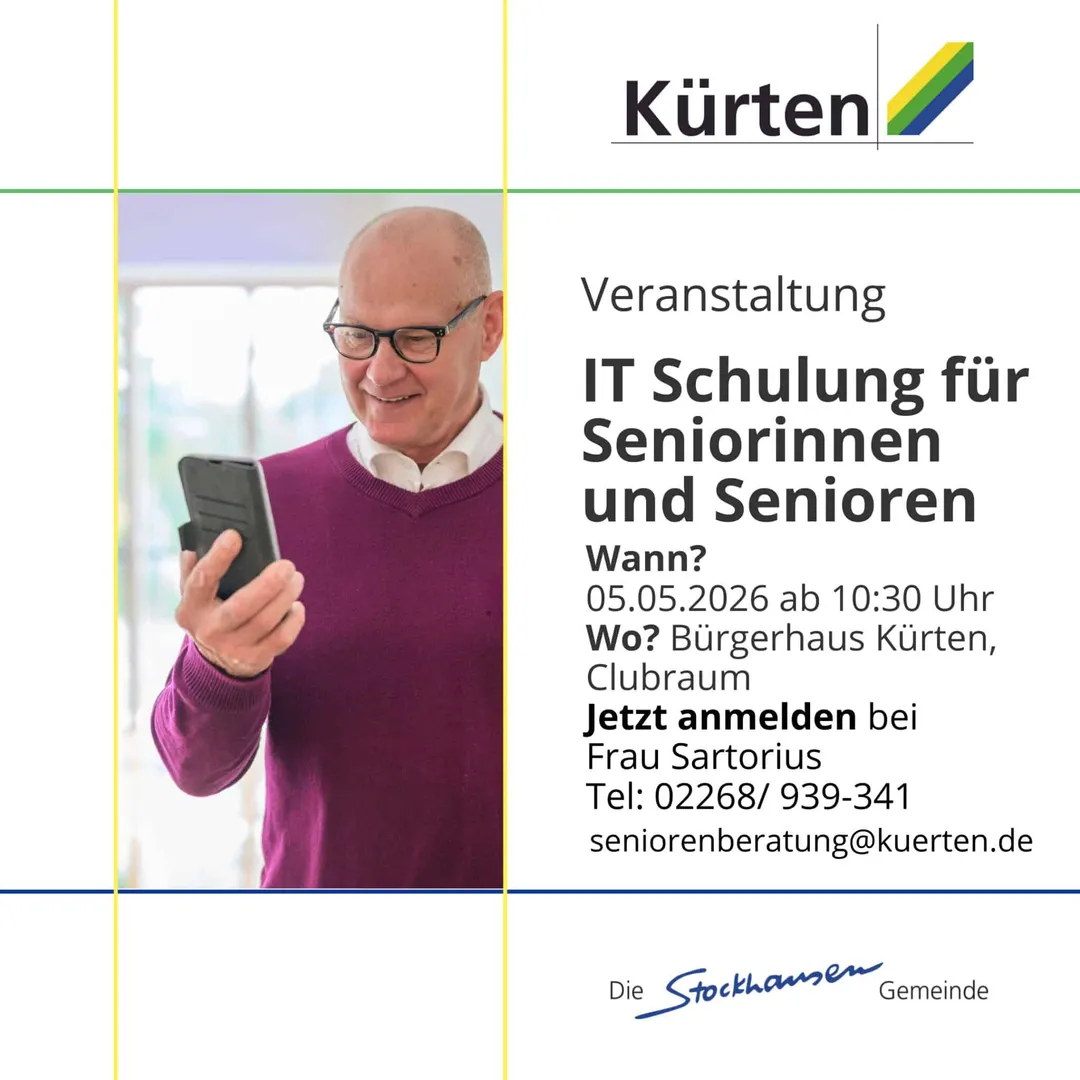 IT-Schulung für Seniorinnen und Senioren