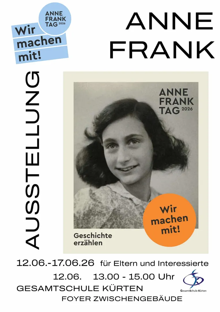 Ausstellung zum Anne Frank Tag an der Gesamtschule Kürten