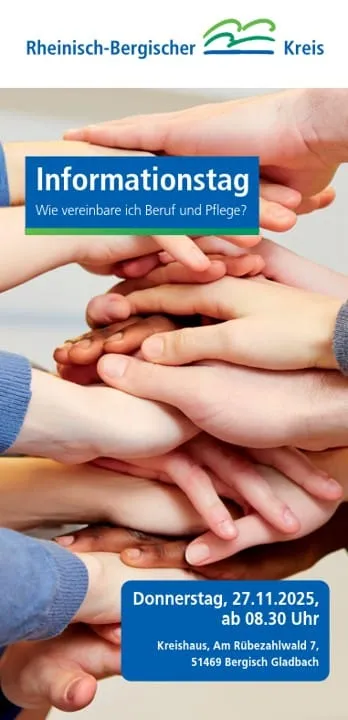 Pflege und Vorsorge im Fokus – Infoveranstaltung mit vielen Vorträgen und Workshops am 27. November im Kreishaus Heidkamp