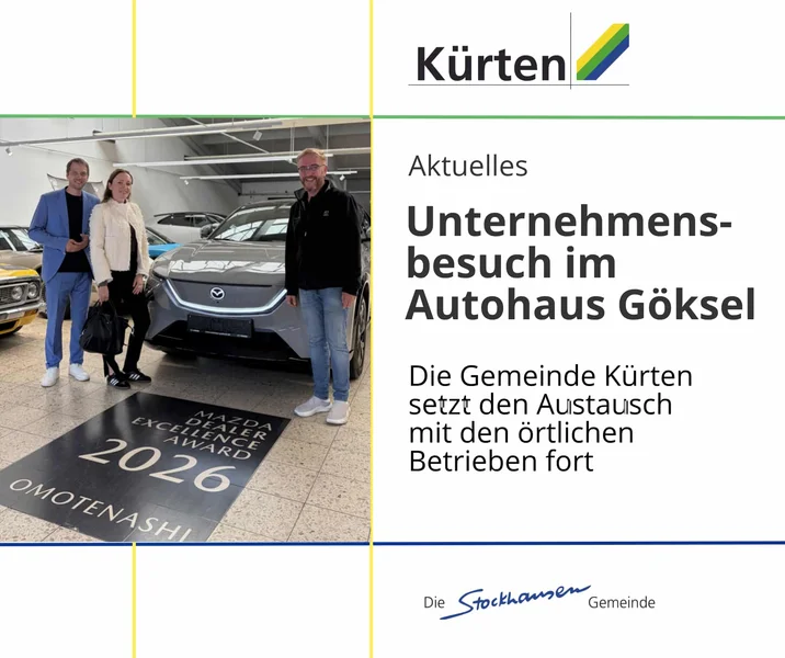 Unternehmensbesuch im Autohaus Göksel – Gemeinde Kürten setzt Austausch mit den örtlichen Betrieben fort