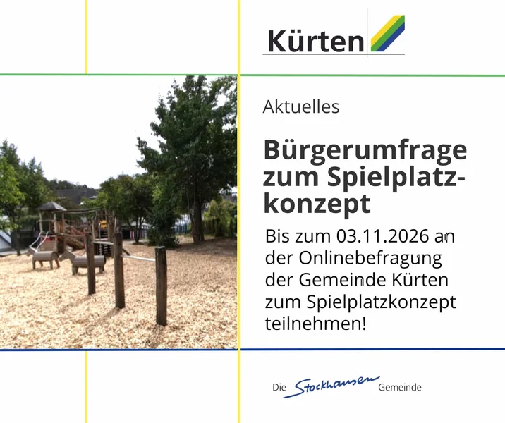 Onlinebefragung zum Spielplatzkonzept der Gemeinde Kürten: Qualität statt Quantität
