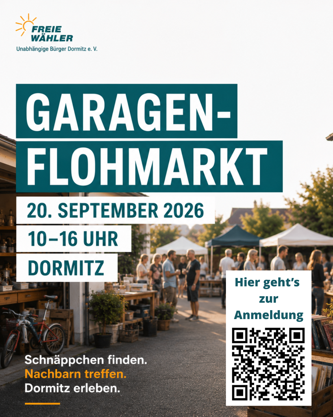Garagenflohmarkt in Dormitz: Mitmachen erwünscht!