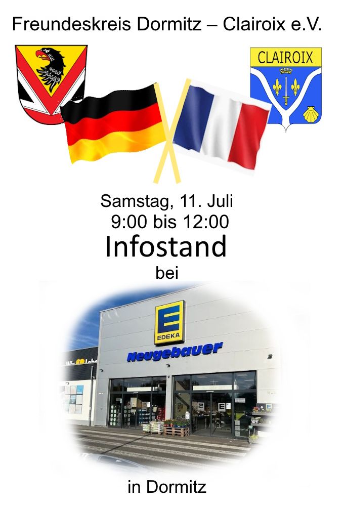 Infostand Samstag, den 11.07.2026