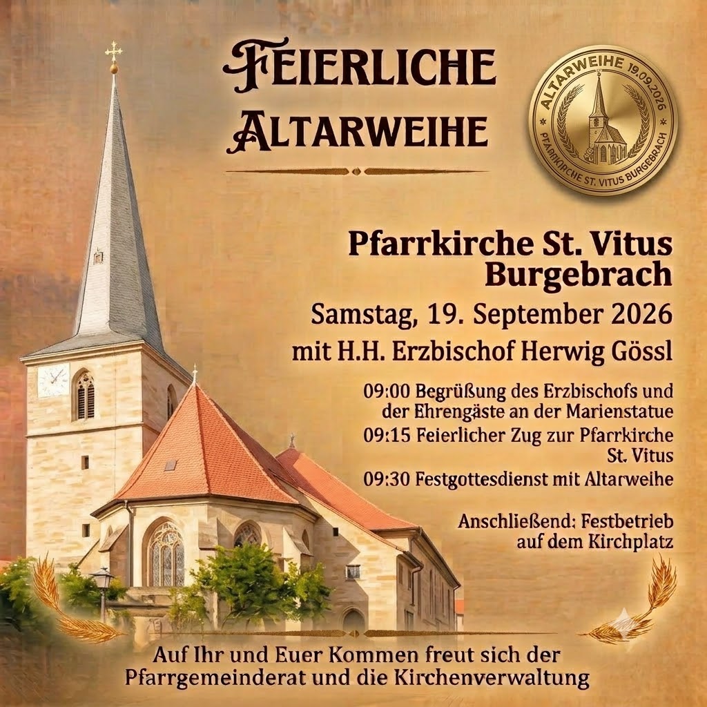 Feierliche Altarweihe