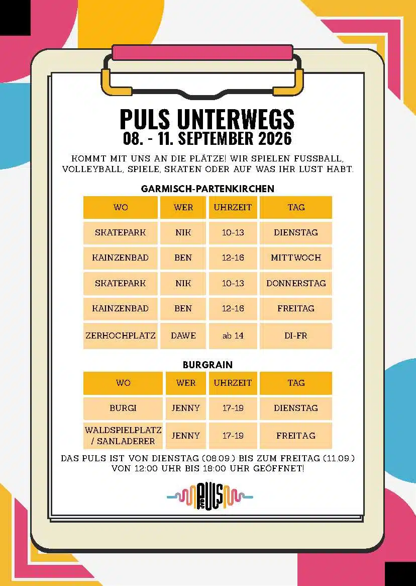 PULS unterwegs – Jugendtreff bringt Ferienprogramm in die Ortsteile