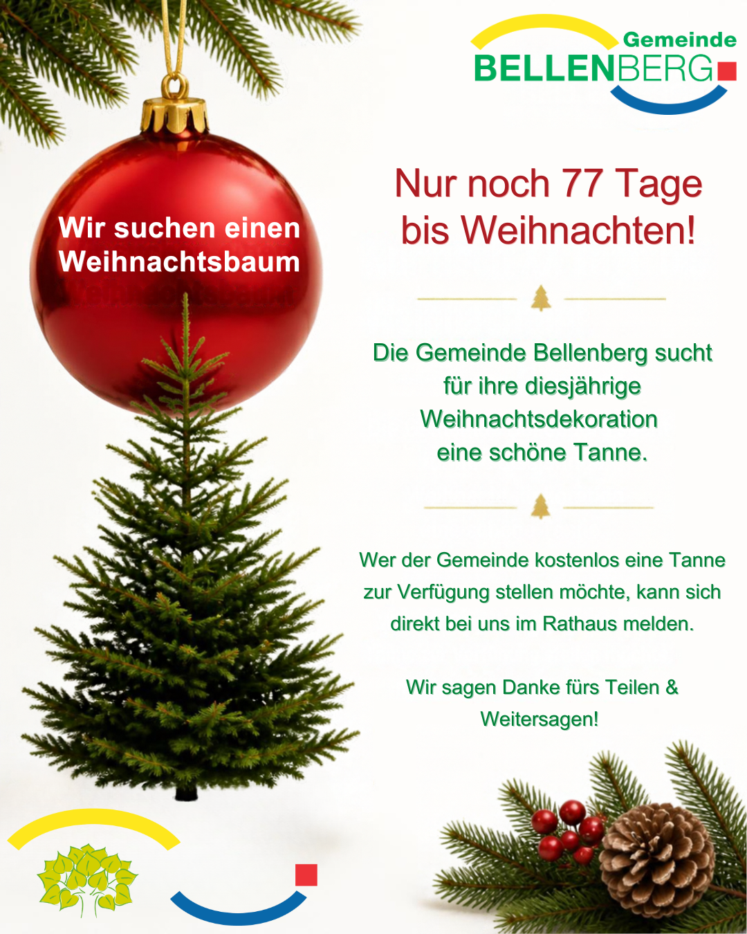 Wir suchen einen Weihnachtsbaum