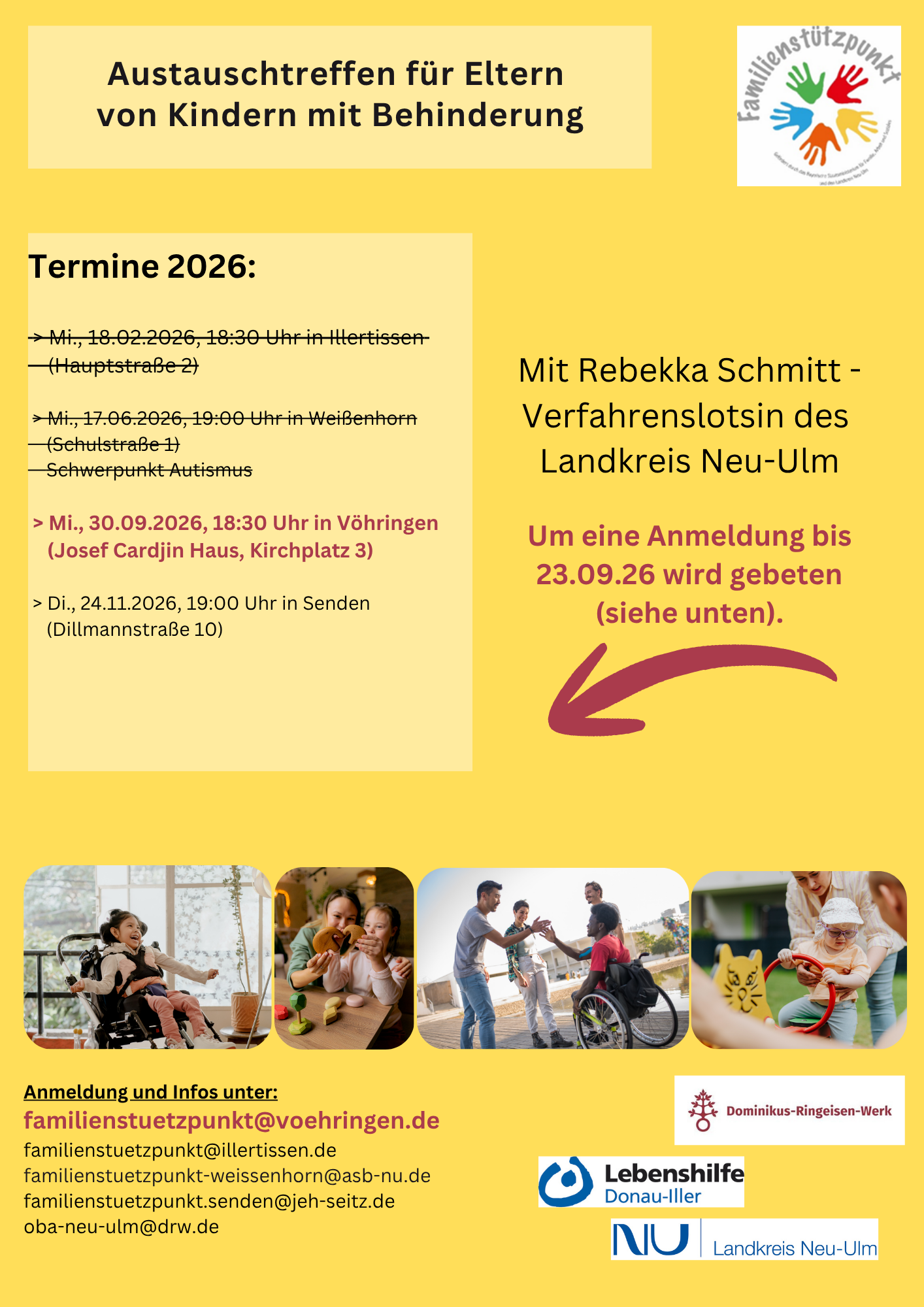 Austauschtreffen für Eltern von Kindern mit Behinderung