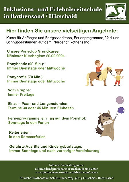Pferde erleben - Reiten lernen - Alles rund ums Pferd