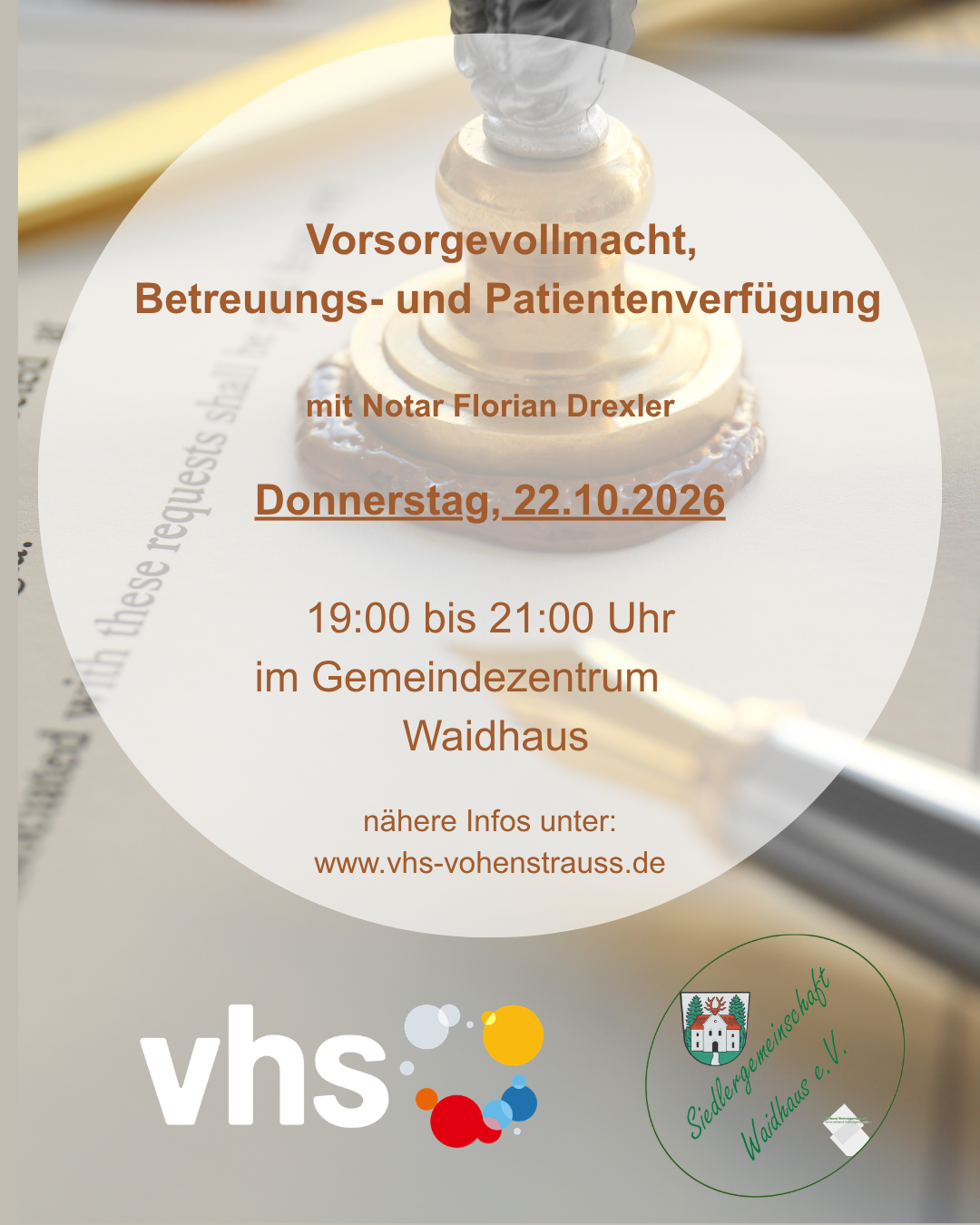Vorsorgevollmacht, Betreuungs- und Patientenverfügung