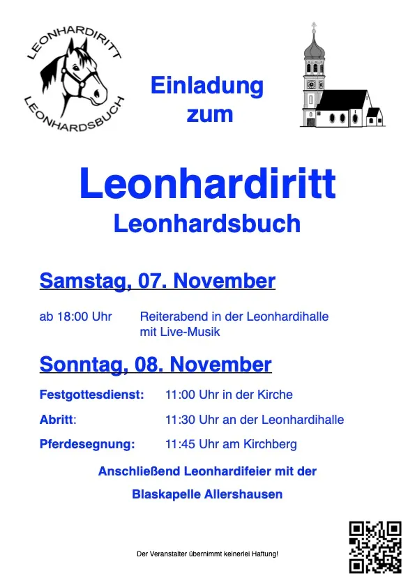 Leonhardiritt Leonhardsbuch 