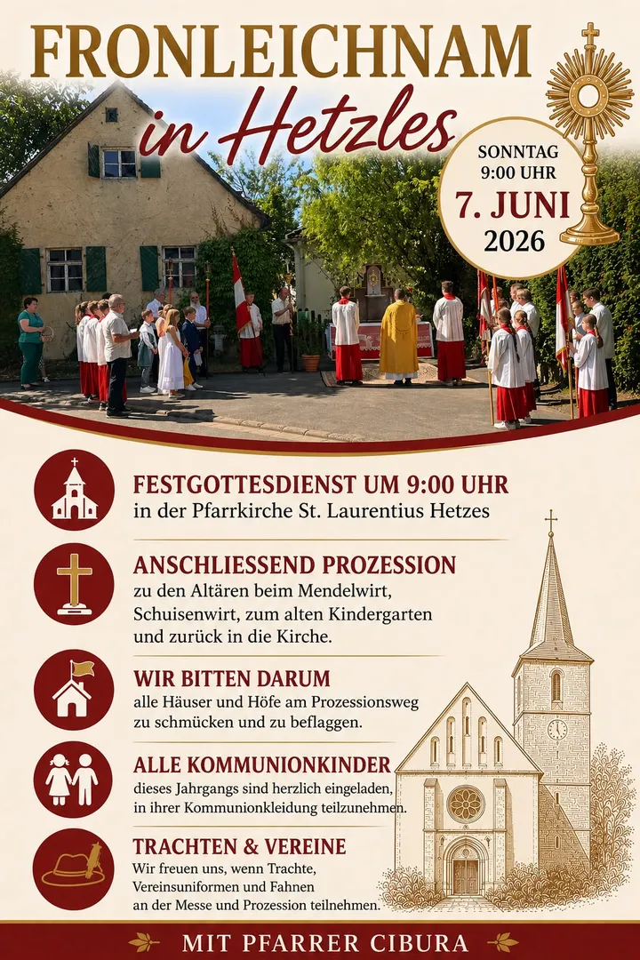 Fronleichnam in Hetzles
