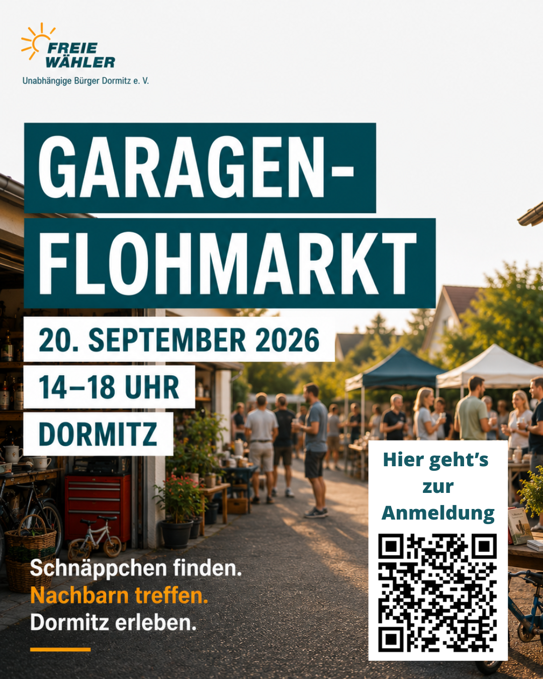 Garagenflohmarkt in Dormitz: Mitmachen erwünscht!
