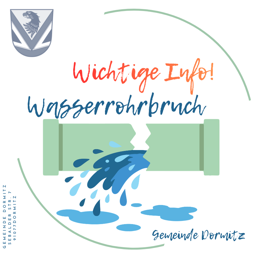 Wasserrohrbruch in der Kirchenstraße