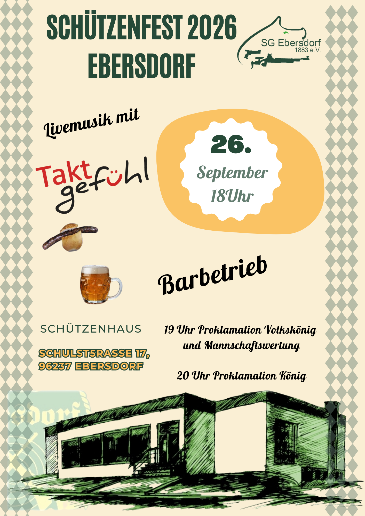 Einladung zum Ebersdorfer Schützenfest