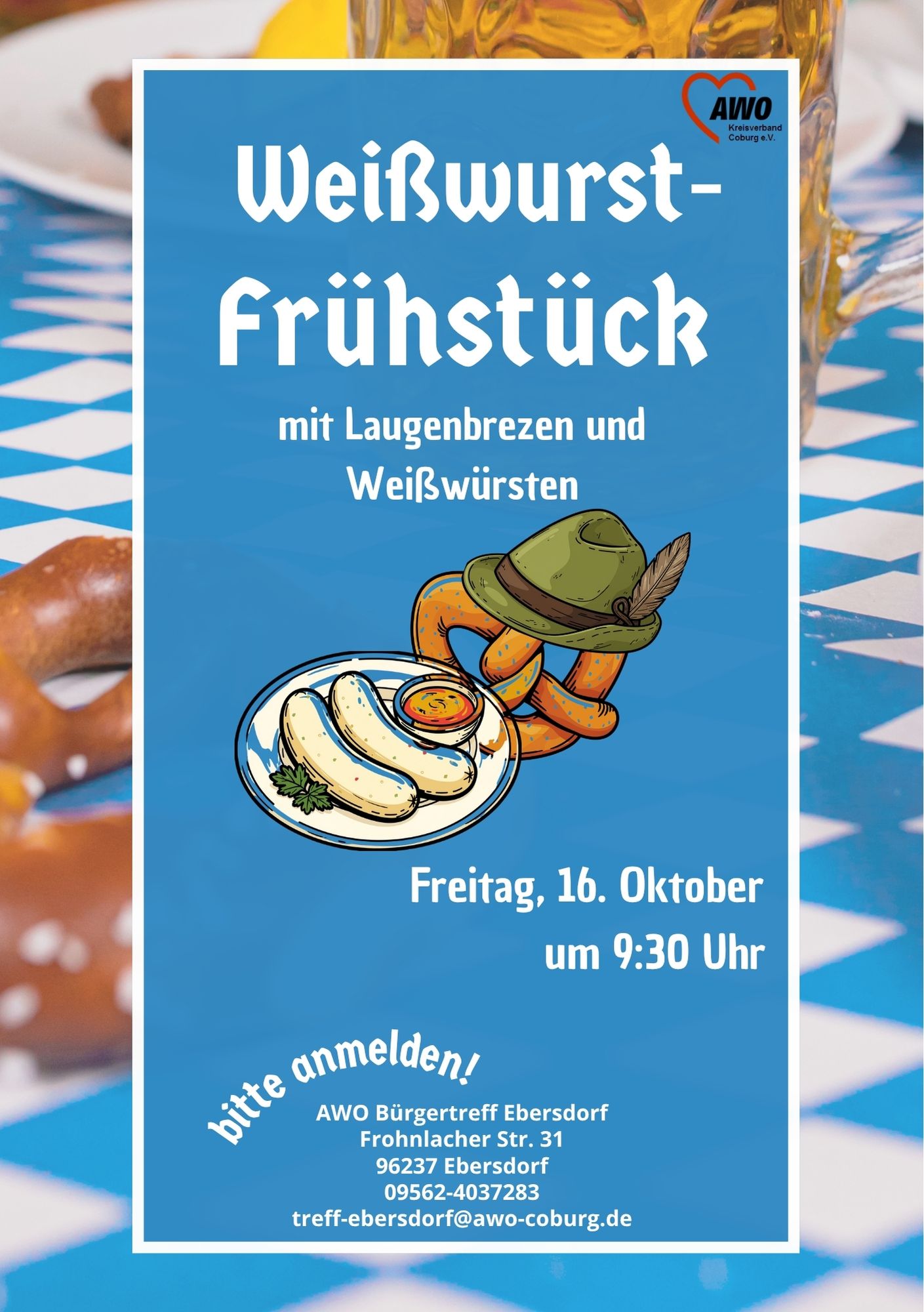 Weißwurstfrühstück im AWO Bürgertreff Ebersdorf