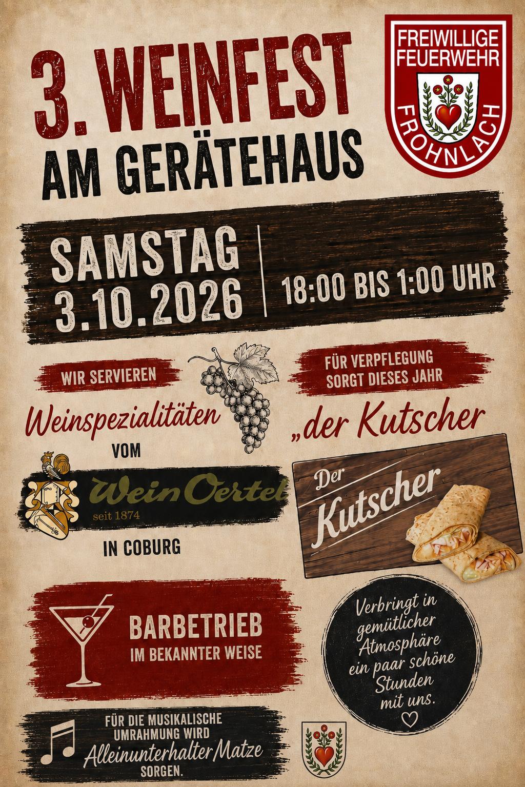 Weinfest an der Feuerwehr