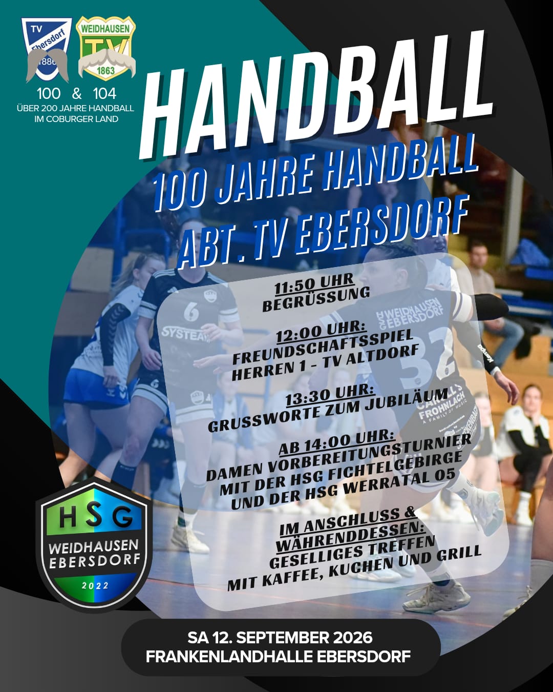 100 Jahre Handball TV 1886 Ebersdorf am 12.09.2026