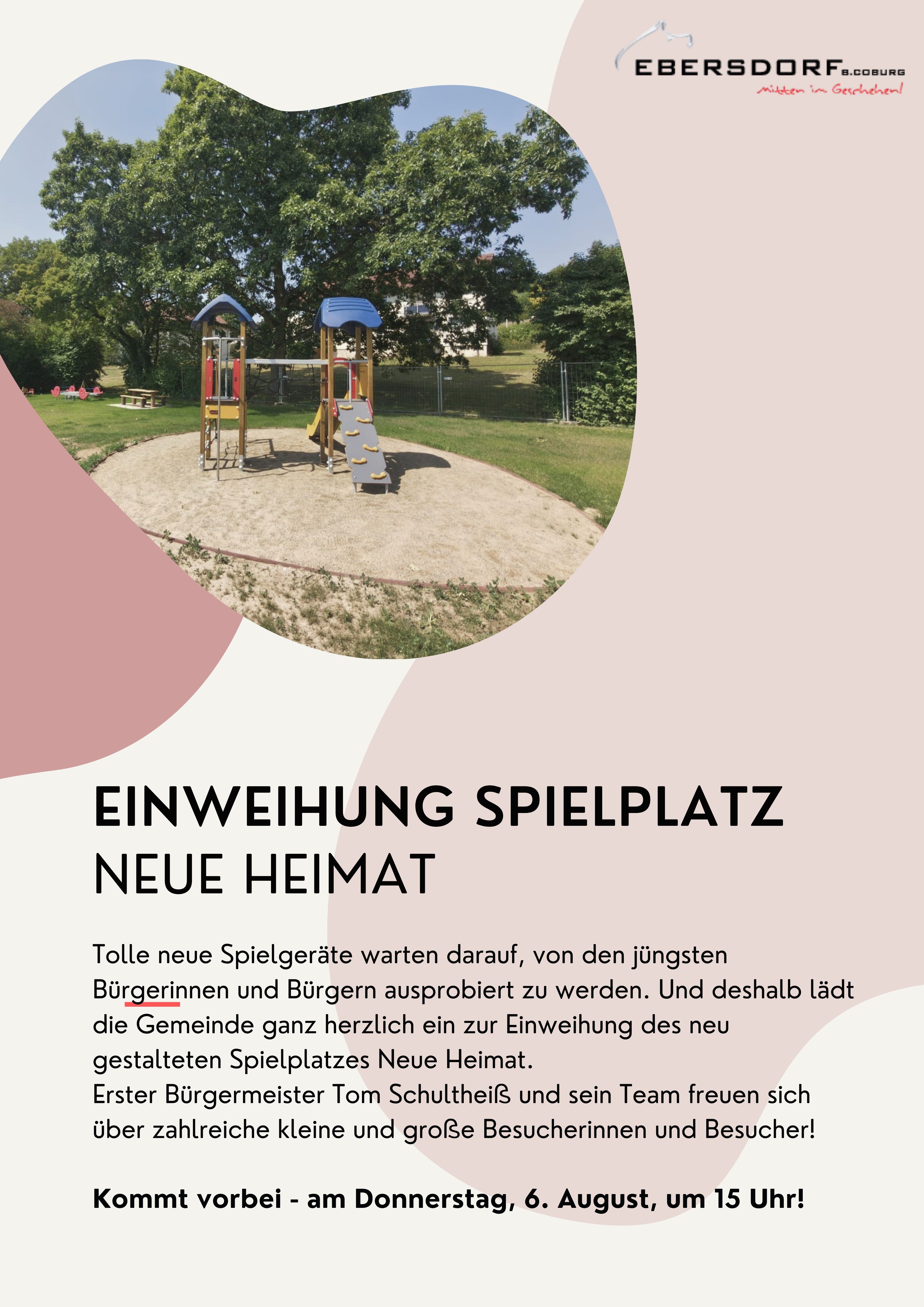 Spielplatz wird eröffnet
