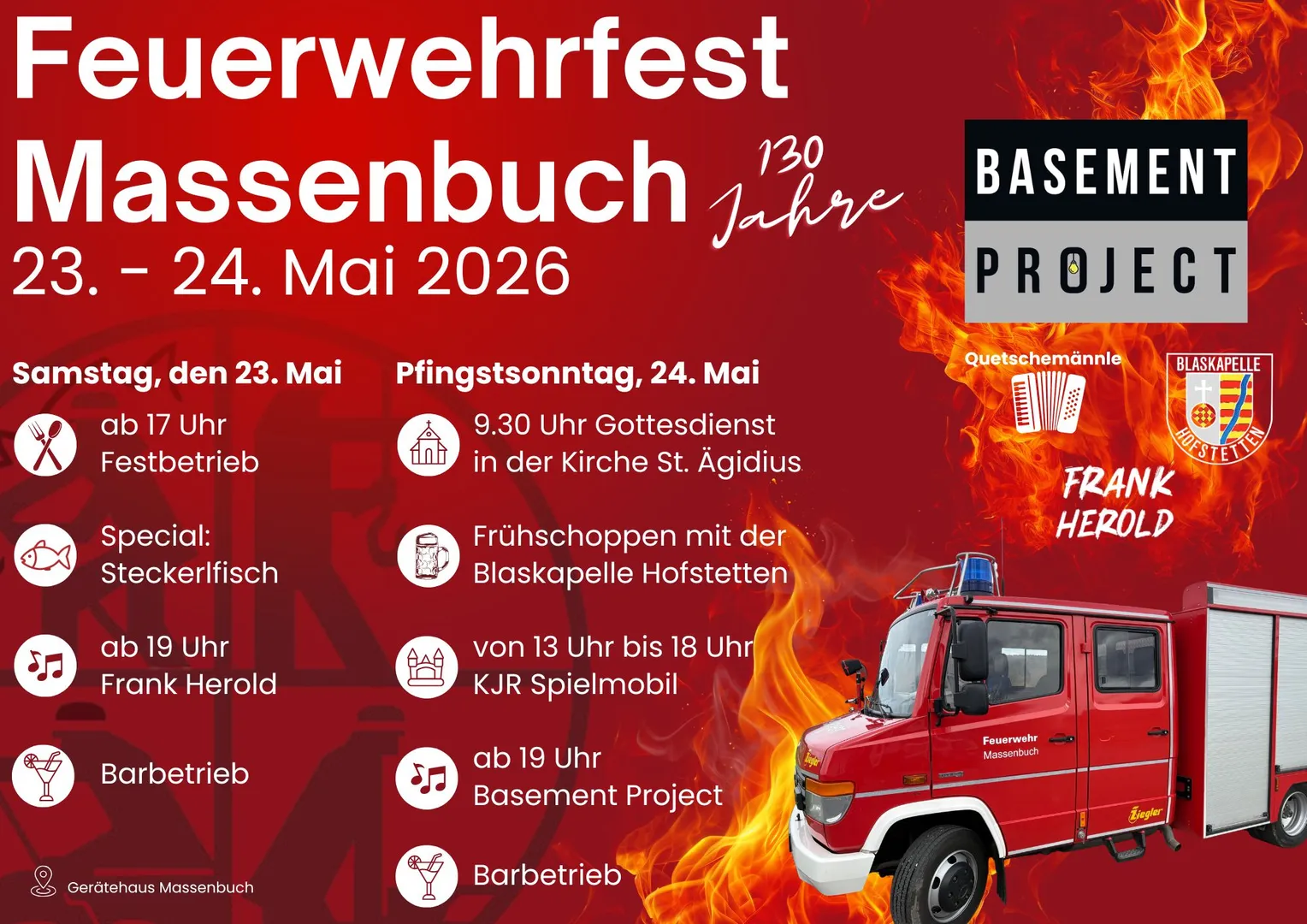 130 Jahre Freiwillige Feuerwehr Massenbuch 