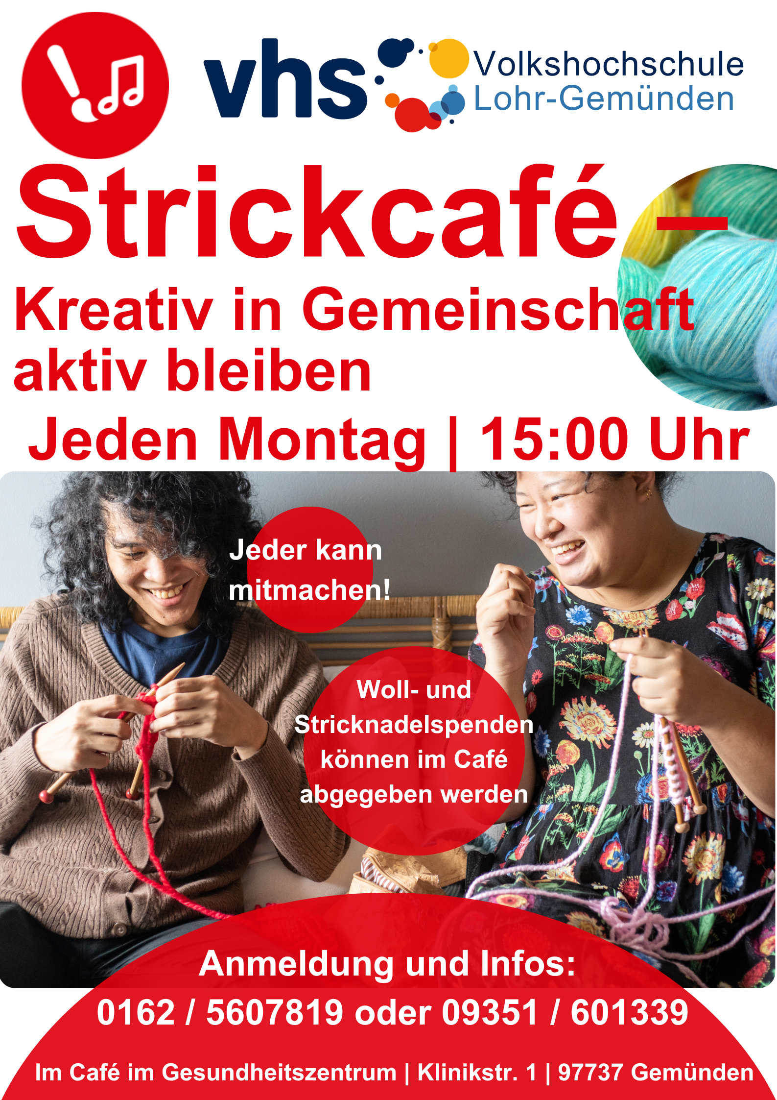 Strickschule – Kreativ in Gemeinschaft aktiv bleiben