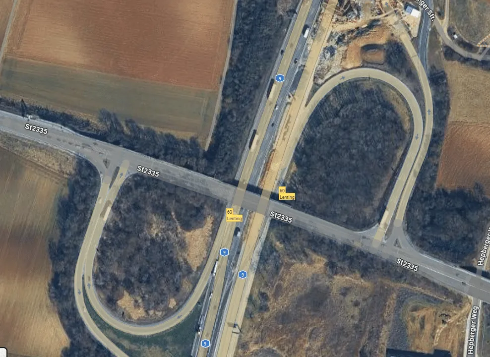 Hinweis zu Vollsperrungen der A9