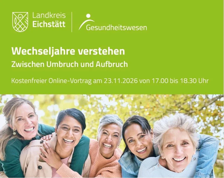 Wechseljahre verstehen - kostenfreier Online-Vortrag am 23.11.2026