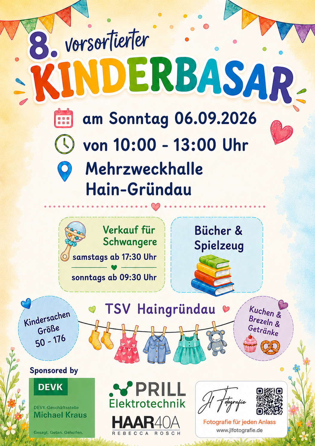 8. Vorsortierter Kinderbasar