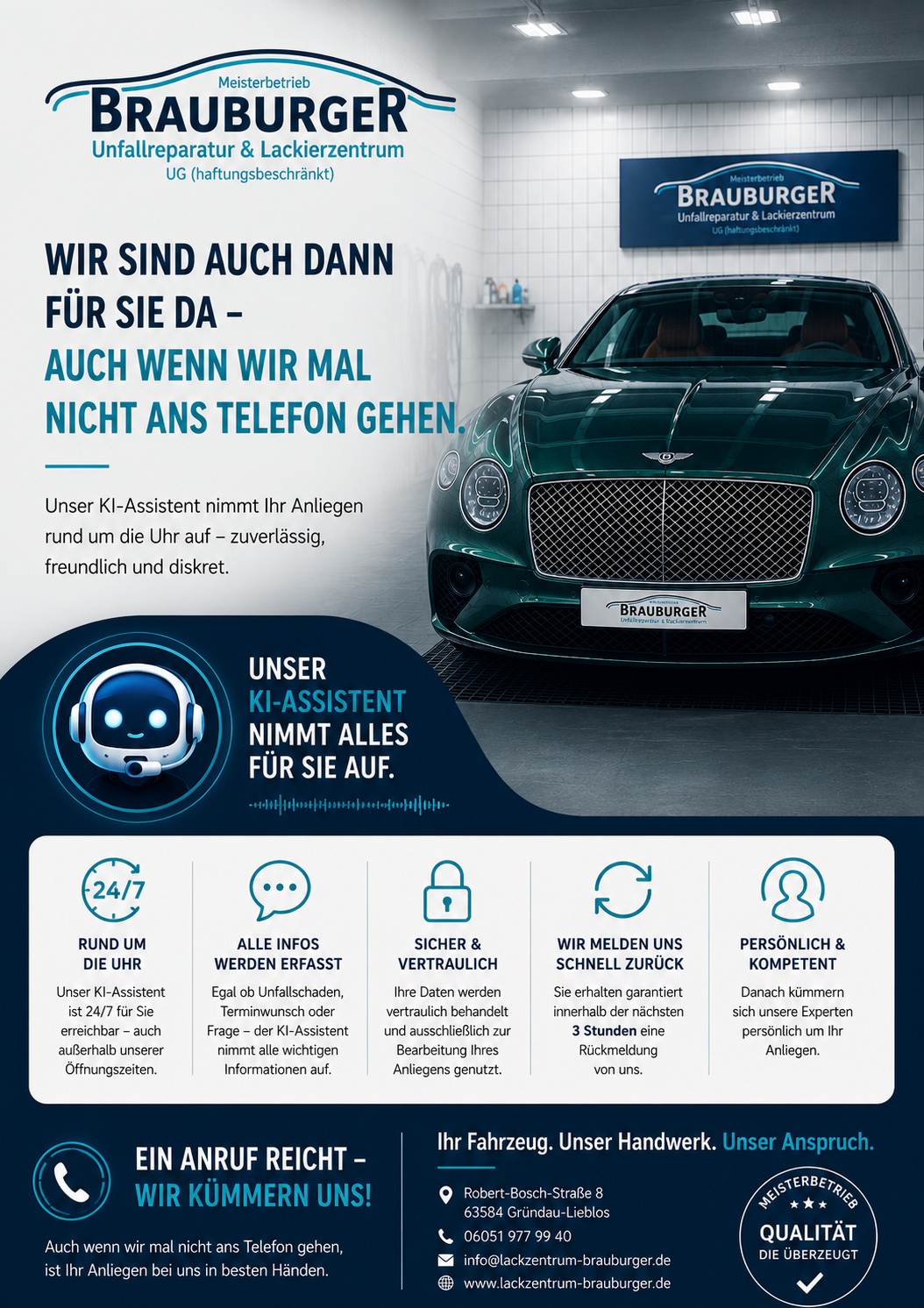 📞 Auch wenn wir gerade nicht ans Telefon gehen – wir sind für Sie da!