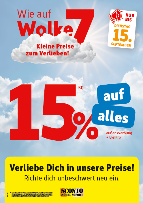 Wie auf Wolke 7 
