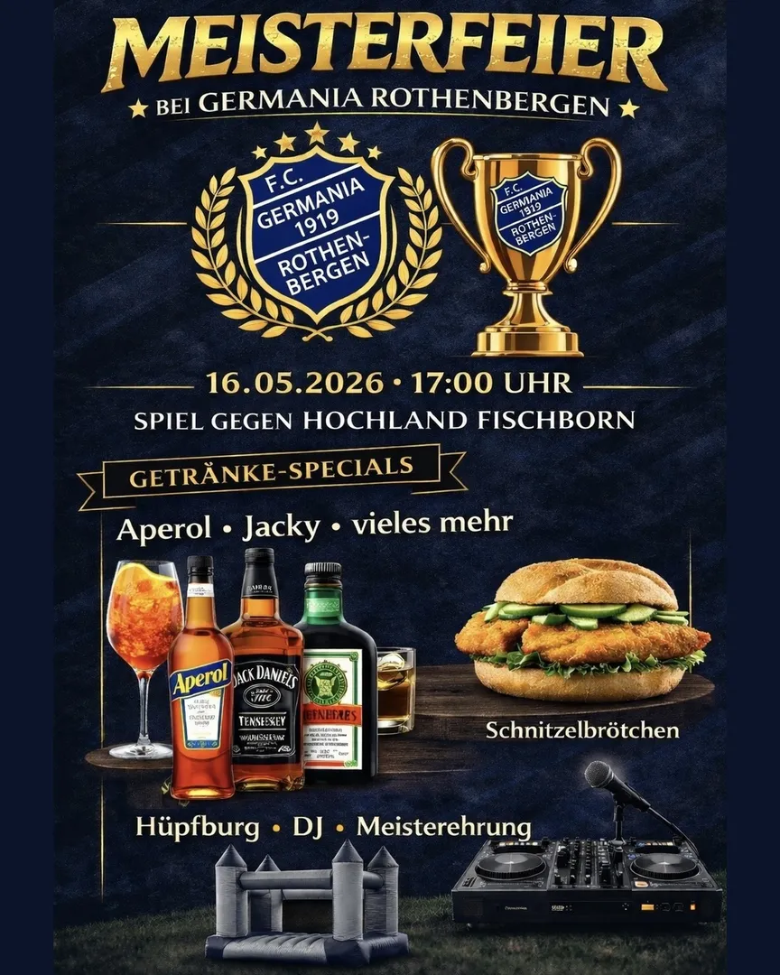 Meisterschaftsfeier Germania Rothenbergen  