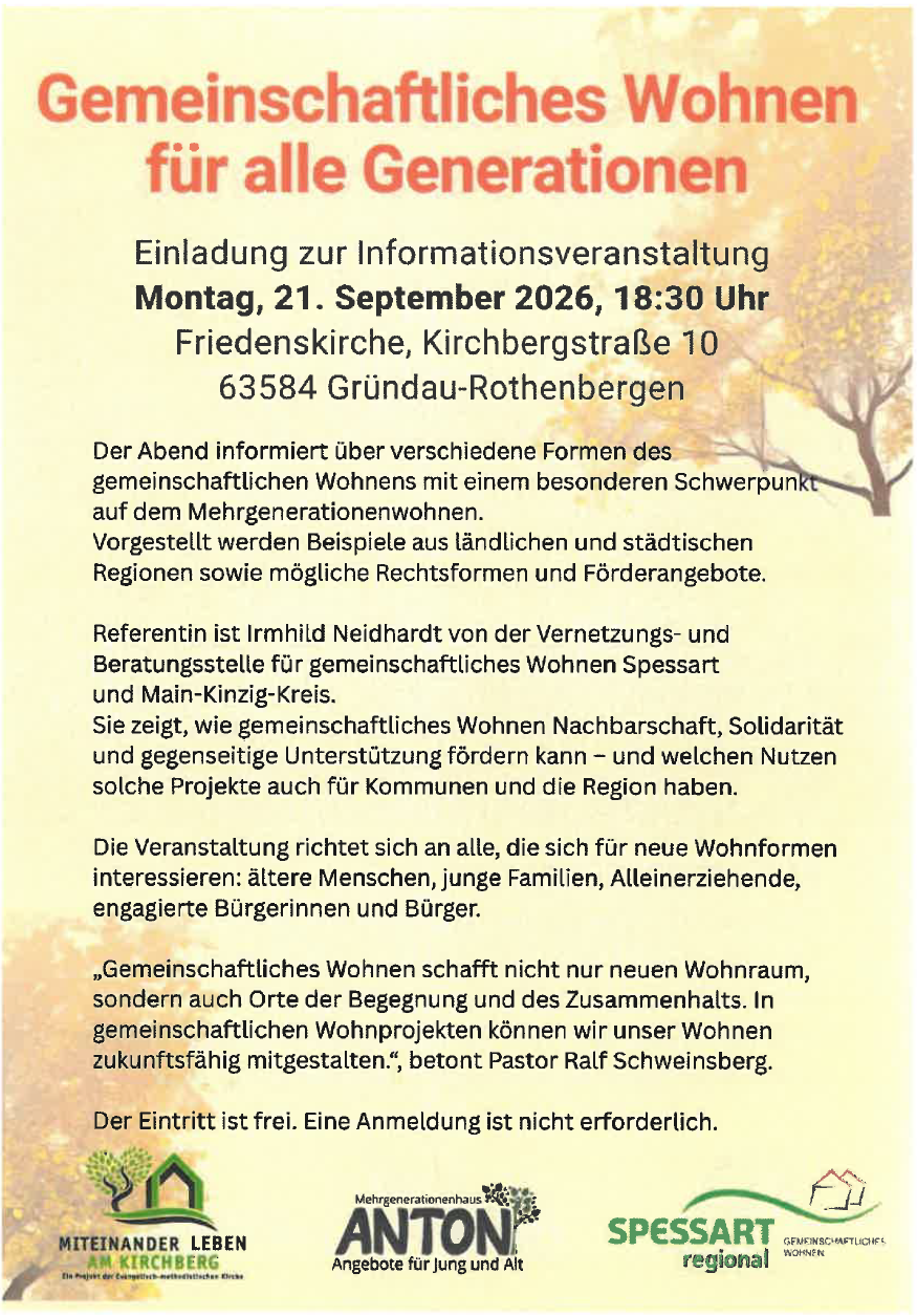 Gemeinschaftliches Wohnen für alle Generationen