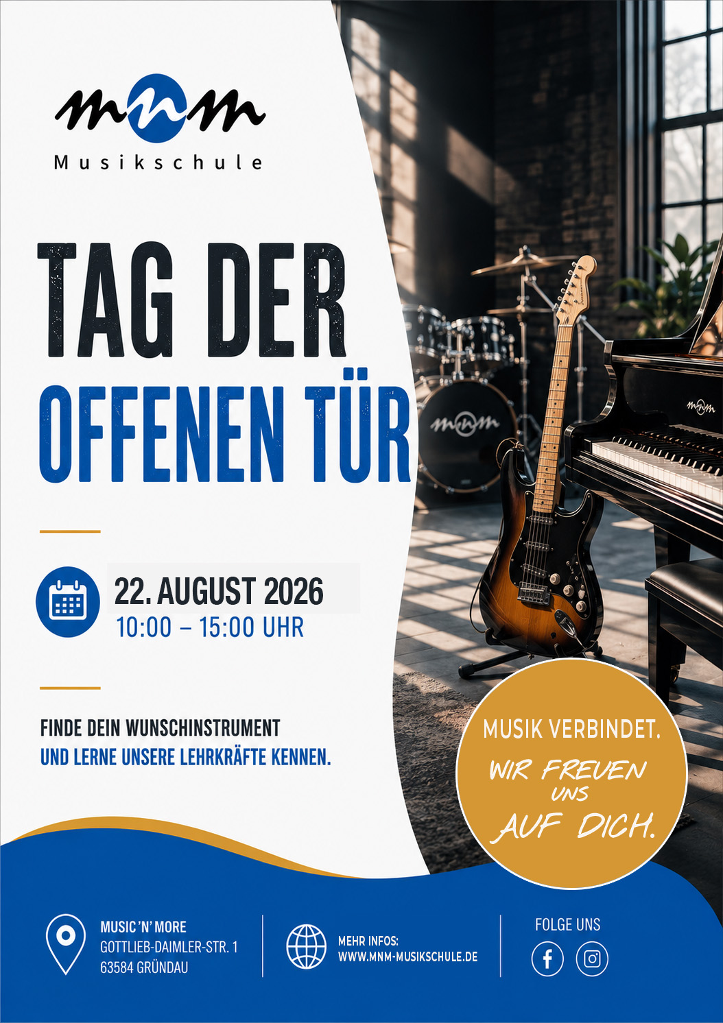 Tag der offenen Tür / Samstag 22.08.2026 10:00 - 14:00h