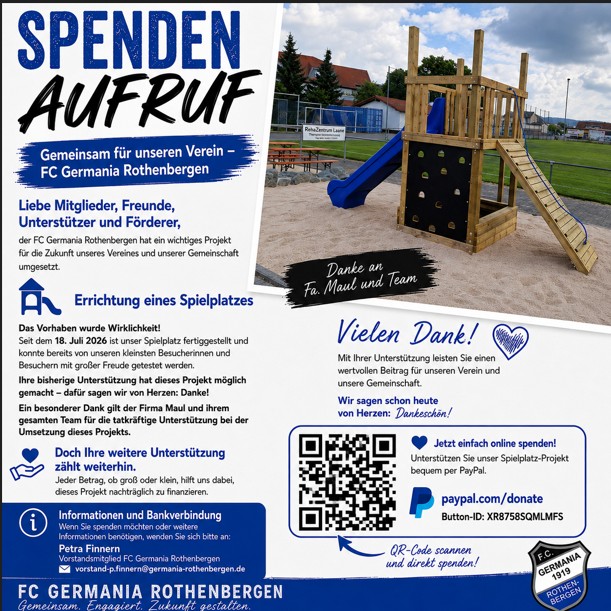 Spenden-Aufruf - Spielplatz