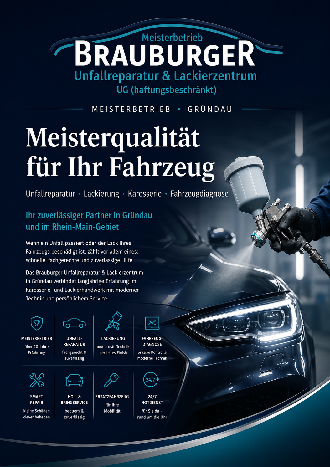 Unfall gehabt? Wir kümmern uns darum!