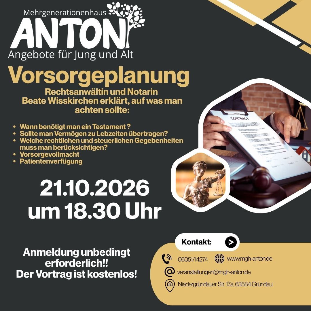 Vorsorgeplanung