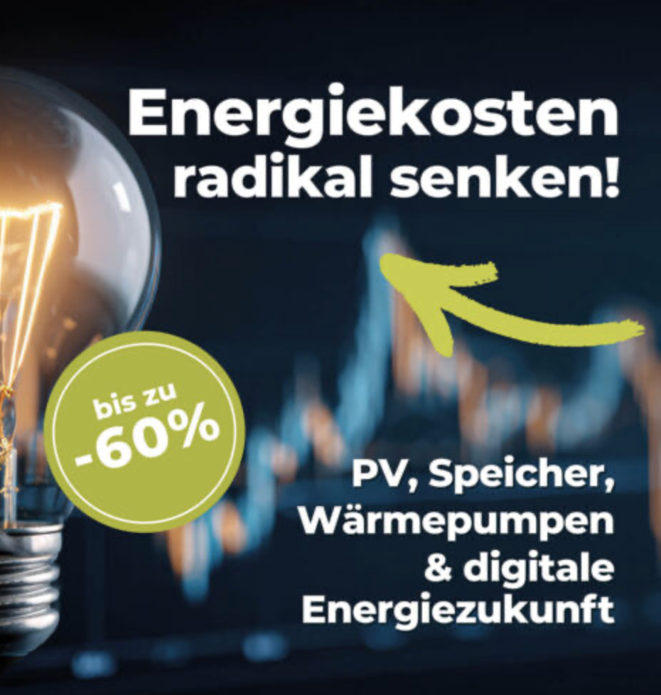 Energiekosten senken! Kostenloser Infoabend am 10.08.