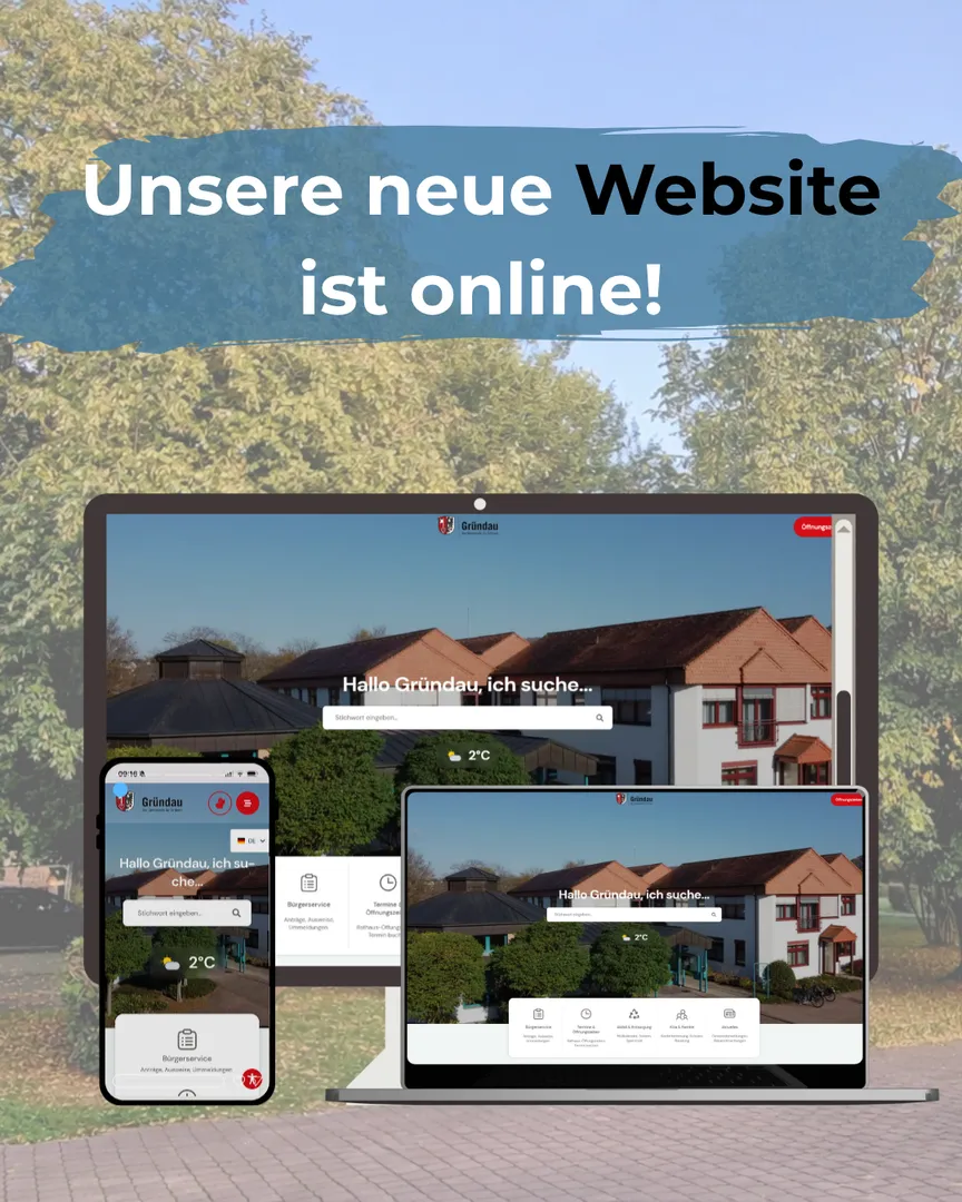 Unsere neue Website ist online