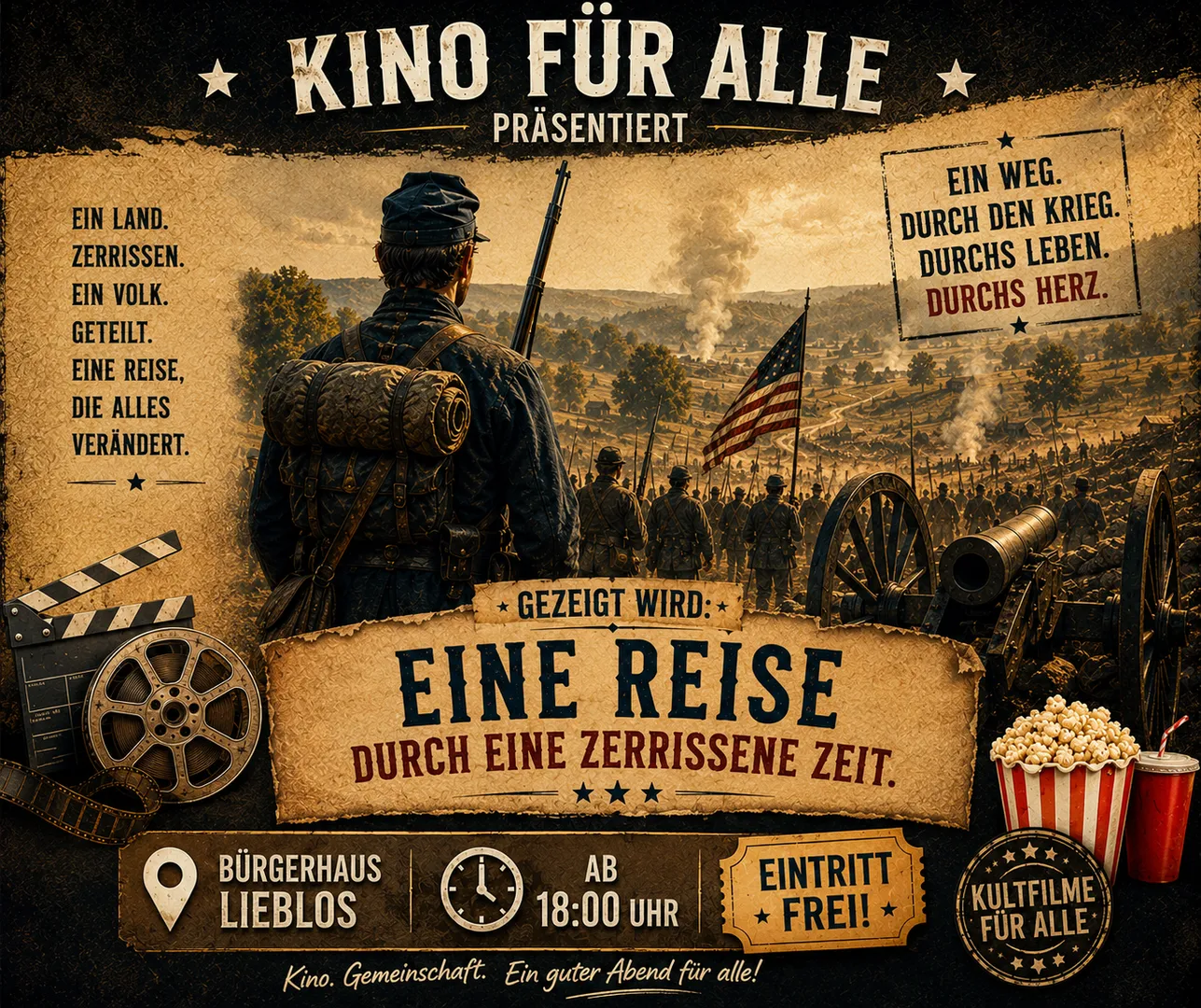 🎬 Kino für alle im Bürgerhaus Lieblos!