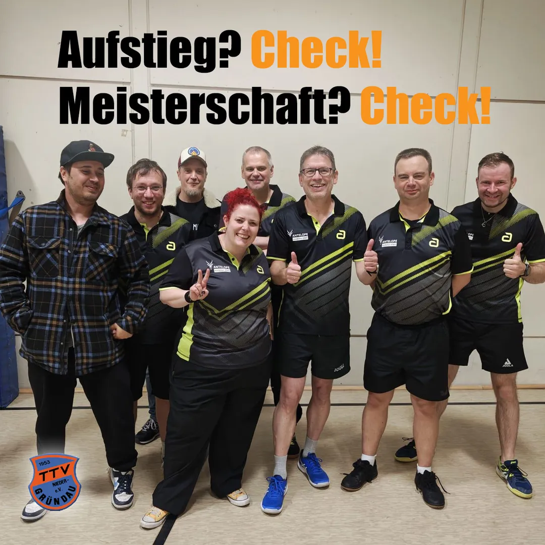 Unsere Vierte steigt auf