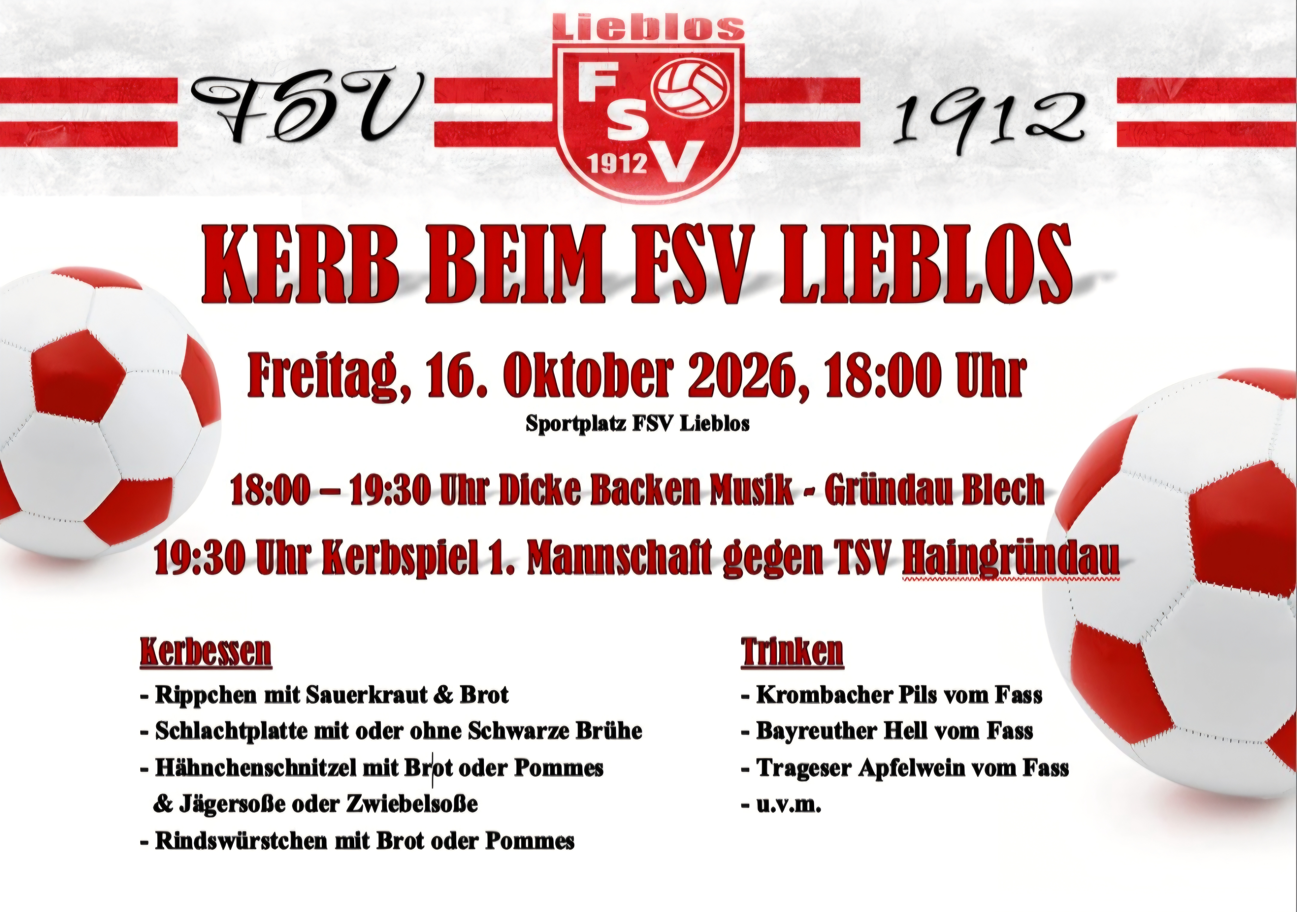🔴⚪️ Kerb beim FSV Lieblos 🔴⚪️
