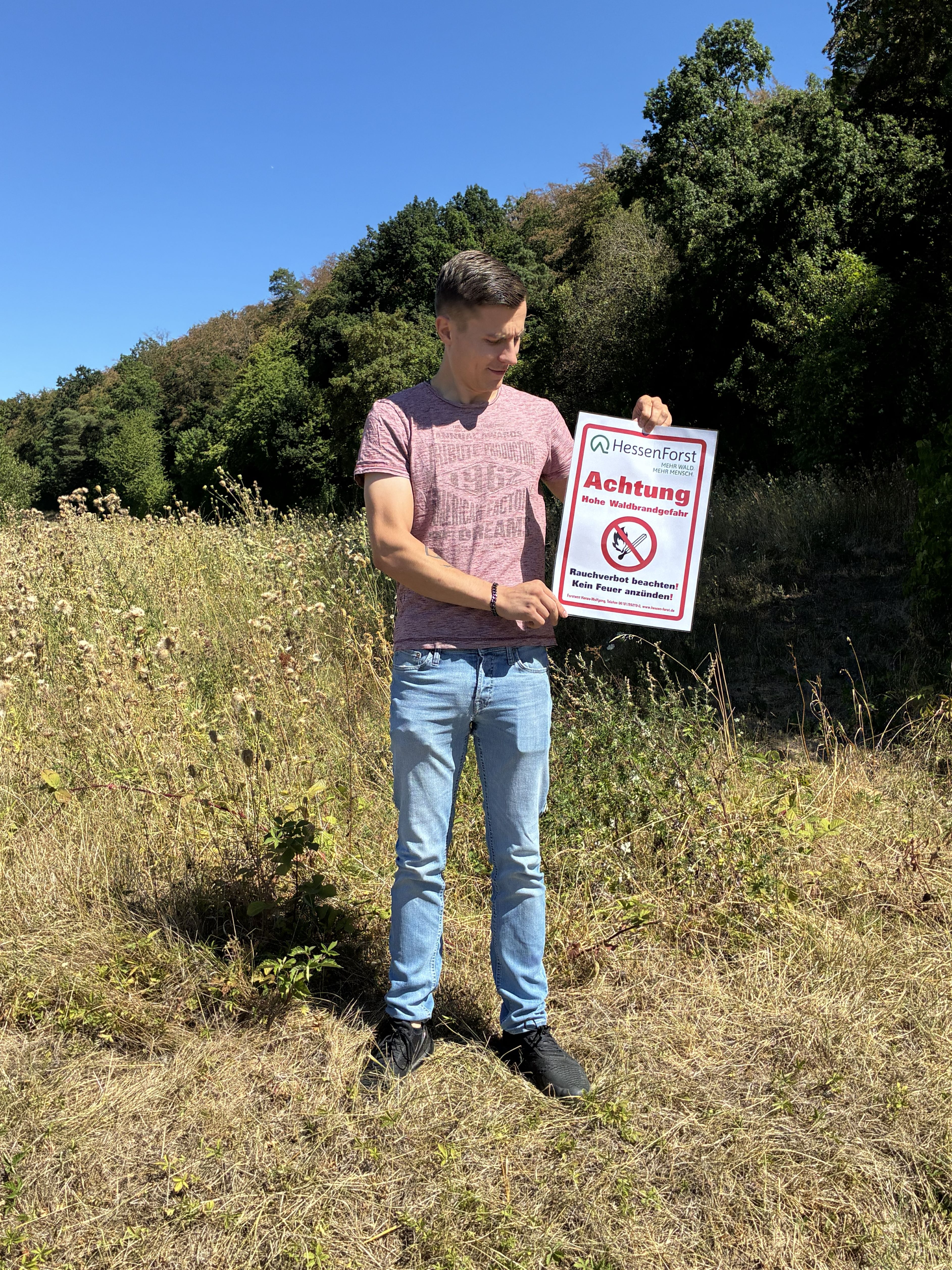 Akute Waldbrandgefahr: Bitte besondere Vorsicht!