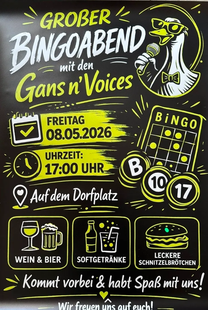 Der Dorfplatz in Niedergründau erwacht!