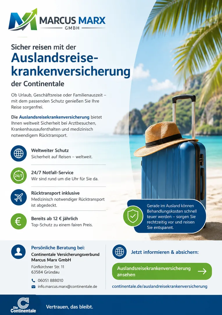 Sicher reisen mit einer Auslandsreisekrankenversicherung