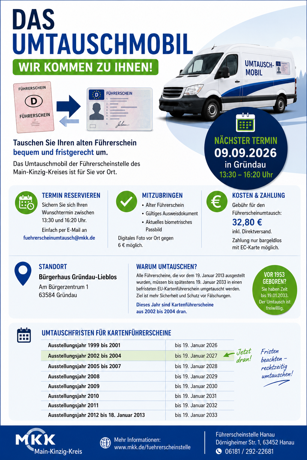 Führerschein-Umtauschmobil kommt nach Gründau