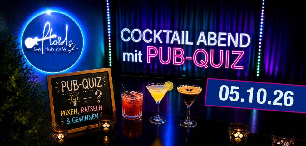 Cocktail Abend mit Pub Quiz